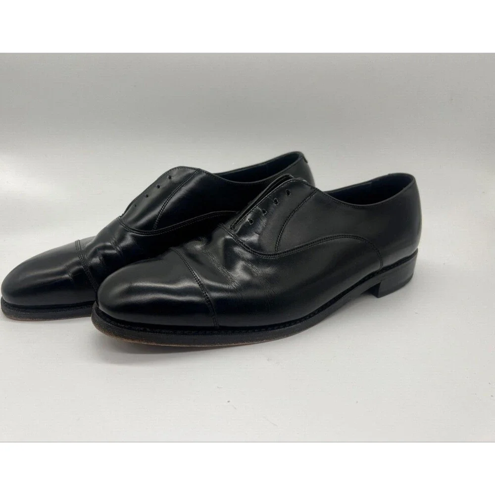Florsheim Men's Size 11 E Black Leather Cap Toe Oxford Dress Shoes 509449
